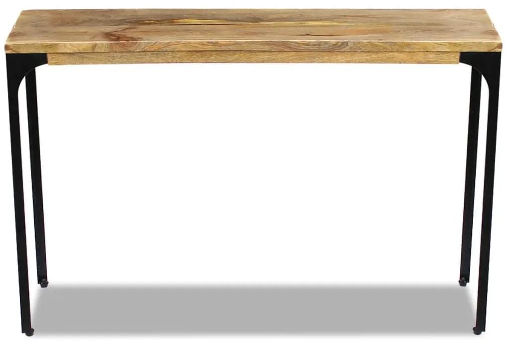 Κονσόλα Τραπέζι 120 x 35 x 76 εκ. από Ξύλο Μάνγκο - Καφέ