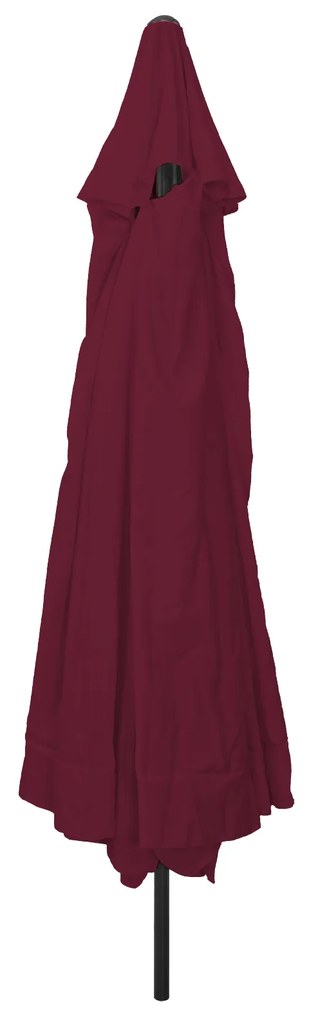 vidaXL Ομπρέλα Κήπου ø395x245 cm Μπορντό