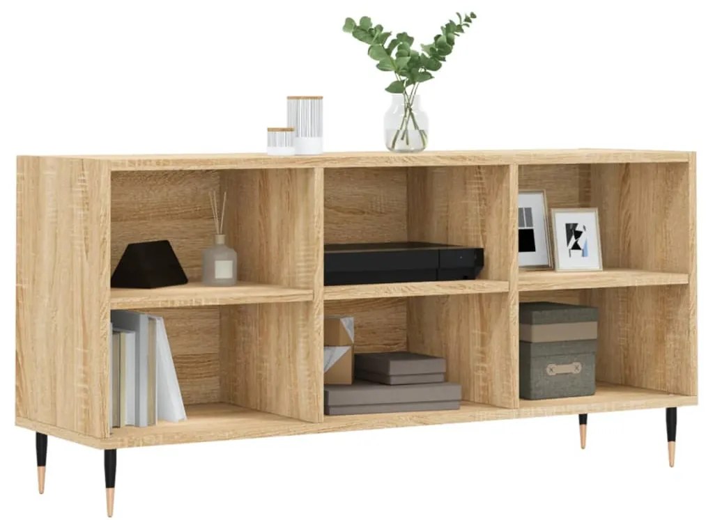 vidaXL Έπιπλο Τηλεόρασης Sonoma Δρυς 103,5x30x50 εκ Επεξεργασμένο Ξύλο