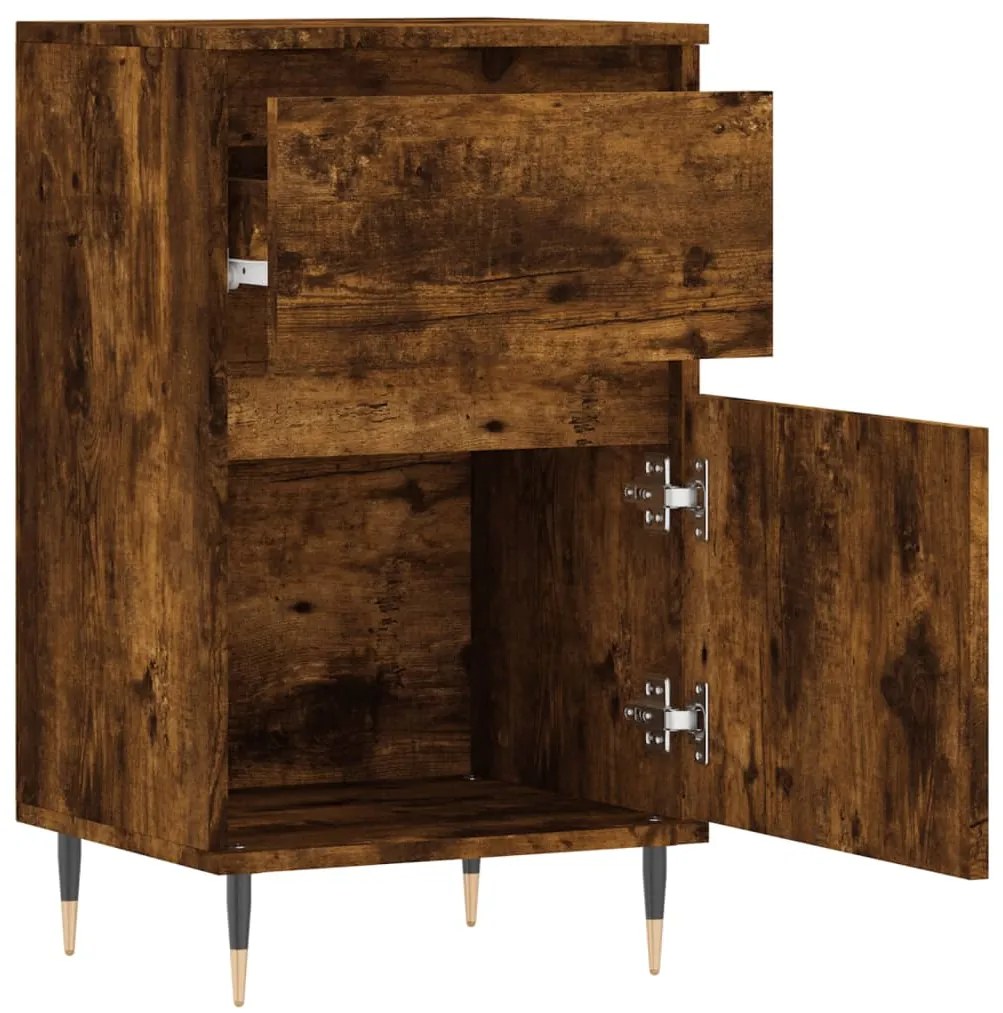 vidaXL Ντουλάπια 2 τεμ. Καπνιστή Δρυς 40x35x70 εκ. από Επεξεργ. Ξύλο