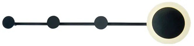 Φωτιστικό Επίτοιχο Aca ZM71LEDW70BK VALENTINO Μαύρο Ματ (Black Mat) 3000K
