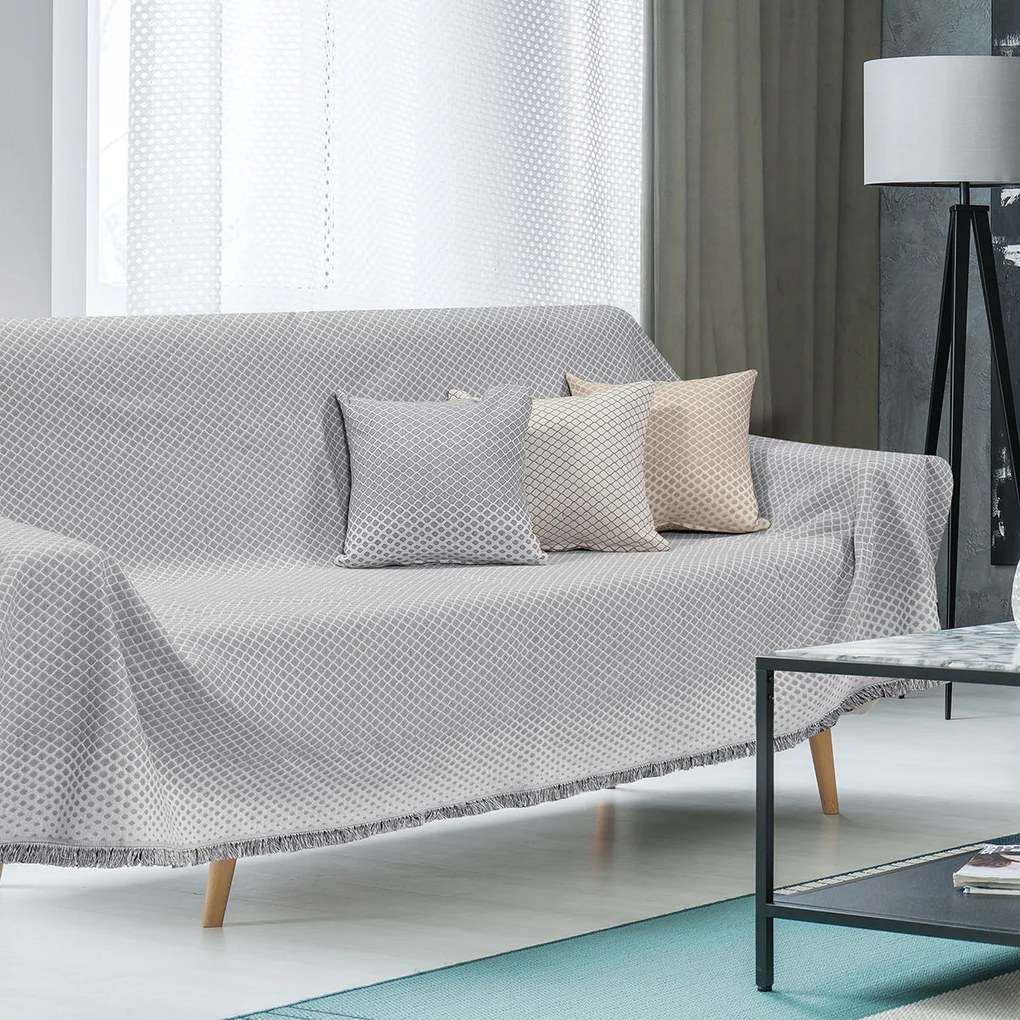 Μαξιλαροθήκη διακοσμητική Art 8455 40x40 Γκρι   Beauty Home