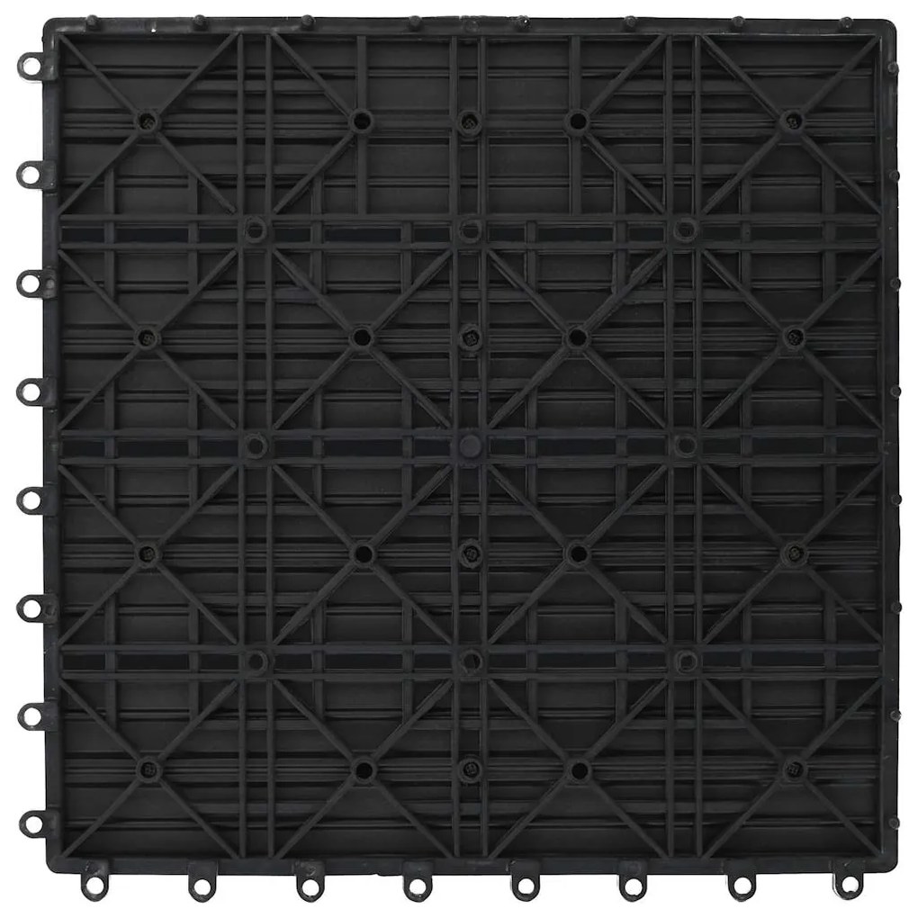 vidaXL Συνθετικό Πλακάκι WPC 30x30cm 11τμχ 1m2 Γκρι