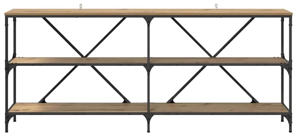 vidaXL Τραπέζι κονσόλας με ράφι Artisan Oak 180 x 30 x 75 εκ
