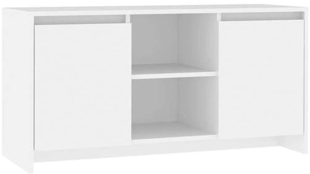 vidaXL Έπιπλο Τηλεόρασης Λευκό 102 x 37,5 x 52,5 εκ. από Επεξ. Ξύλο