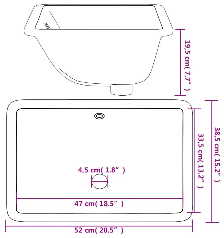 ΝΙΠΤΗΡΑΣ ΜΠΑΝΙΟΥ ΟΡΘΟΓΩΝΙΟΣ ΛΕΥΚΟΣ 52X38,5X19,5 ΕΚ. ΚΕΡΑΜΙΚΟΣ 153726