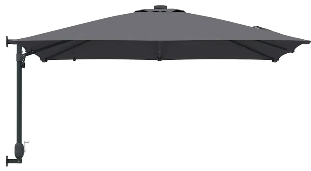 vidaXL Ομπρέλα Κήπου Ανθρακί 248.5 x 247.5 x 160 εκ. ύφασμα