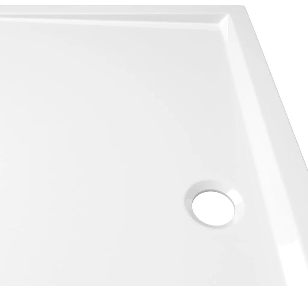 vidaXL Βάση Ντουζιέρας Ορθογώνια Λευκή 80 x 120 εκ. από ABS