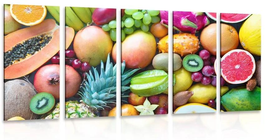 Εικόνα 5 τμημάτων τροπικά φρούτα