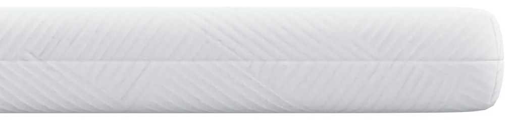 vidaXL Στρώματα Λευκό 90 x 190 cm 100% ύφασμα πολυεστέρα με τζακάρ