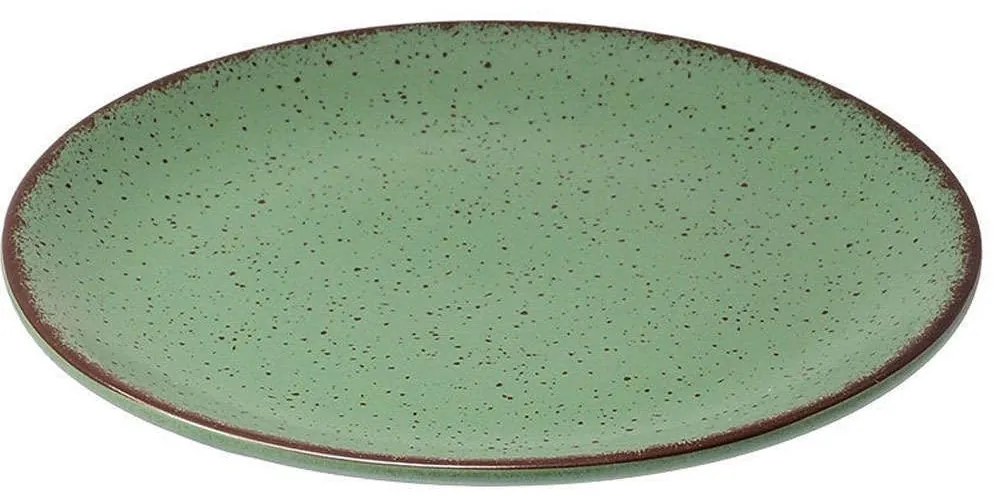 Πιάτο Ρηχό Terra 07-15534 21cm Green Estia Πορσελάνη