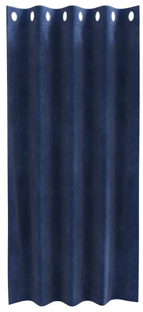 vidaXL Κουρτίνες με κουρτίνες 2 pcs Σκούρο Μπλε 140 x 175 cm Βελούδο