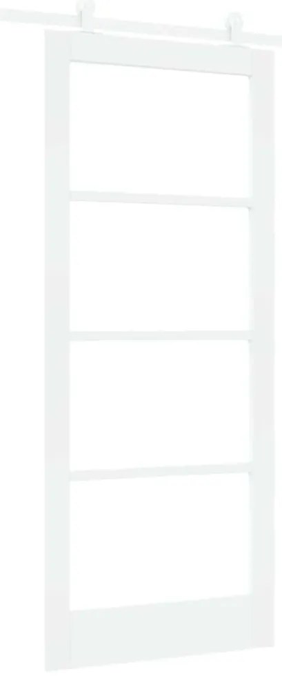 vidaXL Συρόμενη Πόρτα ORKDAL Λευκό 86 x 198.5 cm Ξύλο και μέταλλο
