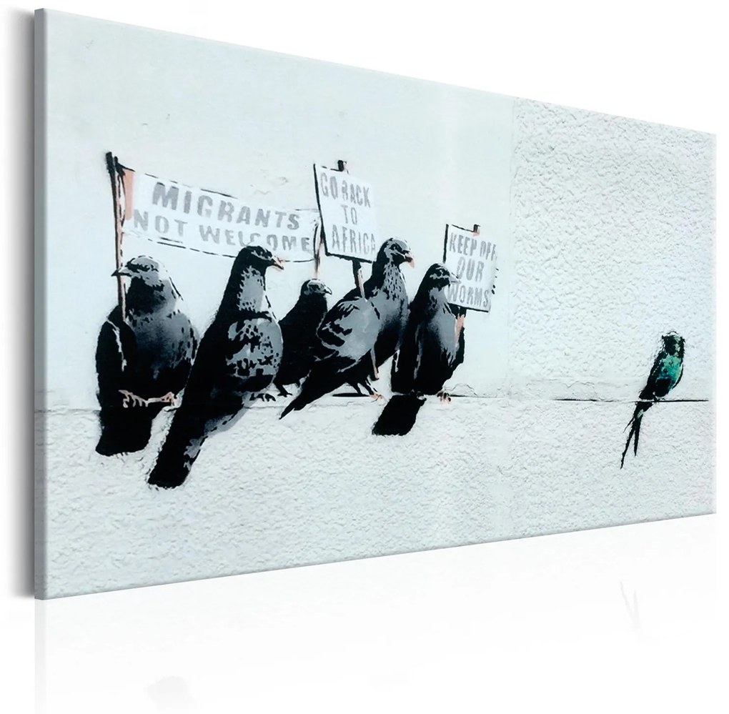 Πίνακας - Protesting Birds by Banksy 90x60