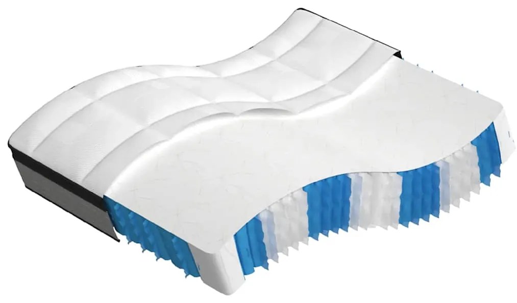 vidaXL Στρώμα με Pocket Springs Μεσαία Plus Σκληρότητα 160 x 200 εκ.