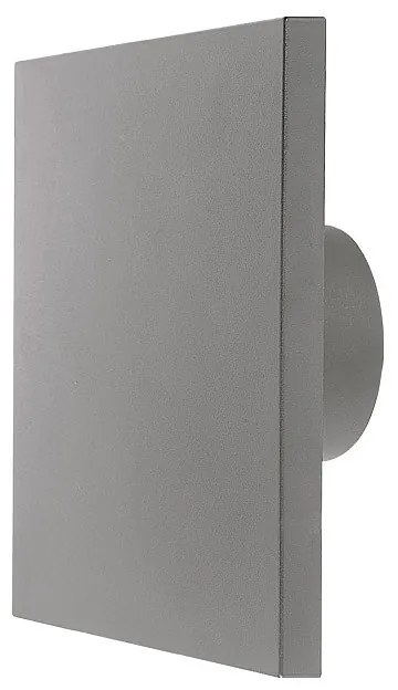 Adeleq Led Απλίκα PC ΄Εμμεσου Φωτισμού Τετράγωνη 8W 3000Κ Ip65 Γκρι 9-89086