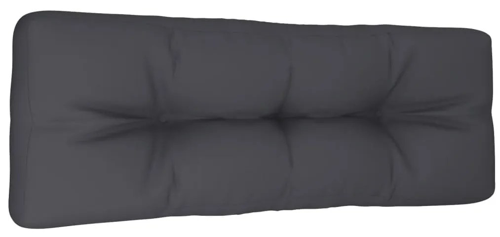 vidaXL Μαξιλάρι Παλέτας Ανθρακί 120 x 40 x 12 εκ. Υφασμάτινο