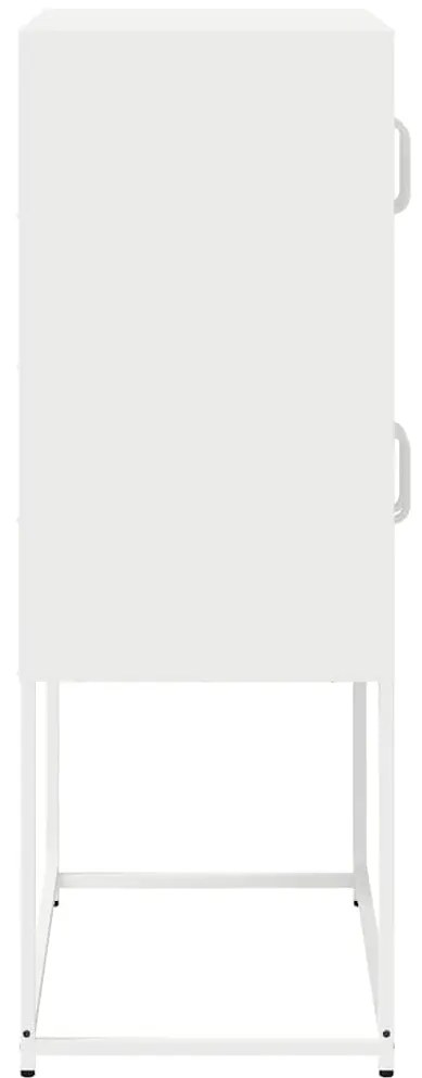 vidaXL Highboard Λευκό 68x39x107 cm Ατσάλι