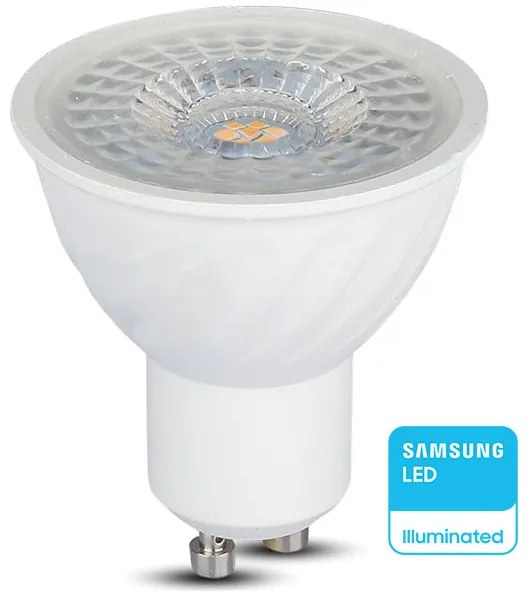 V-TAC Σποτ LED GU10 6W 230V 445lm 38° IP20 Samsung Chip Ψυχρό Λευκό Dimmable 21197