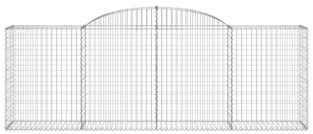 vidaXL Συρματοκιβώτια Τοξωτά 15 τεμ. 300x50x100/120 εκ. Γαλβαν. Ατσάλι