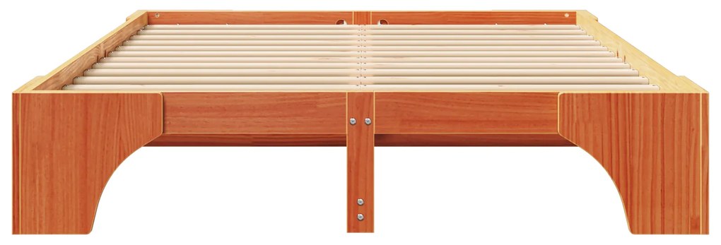 vidaXL Κρεβάτι Καφέ Ξύλο 160 x 200 cm Ανθεκτικό Μινιμαλιστικό Κρεβάτι