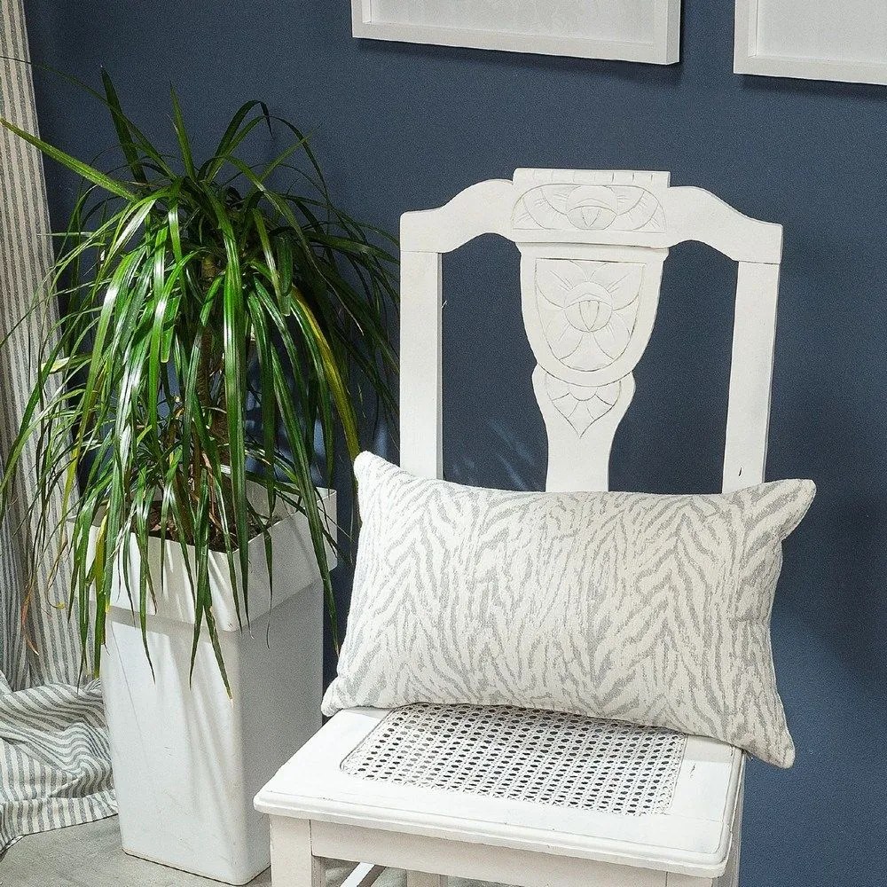 Μαξιλαροθήκη Διακοσμητική Vicenza 04 Grey Teoran 30X50 Cotton-Polyester