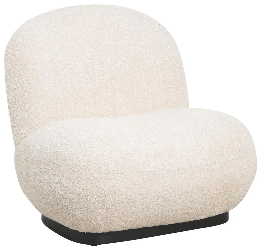 Πολυθρόνα BEANY C9591.06 Εκρού Μπουκλέ Ύφασμα 85x82x77Υ εκ. 85x82x77 εκ.