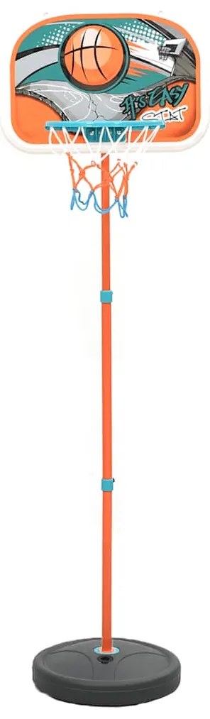 vidaXL Σετ Παιδικής Μπασκέτας Φορητή Ρυθμιζόμενη 133-160 εκ.