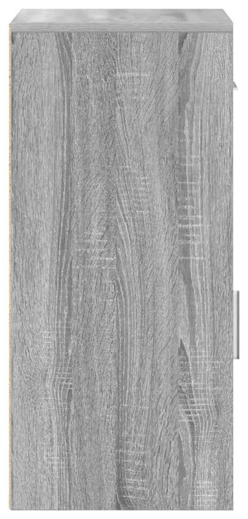 vidaXL Πλαϊνό γραφείο Γκρι sonoma 38 x 34,5 x 75 εκ Επεξεργασμένο ξύλο