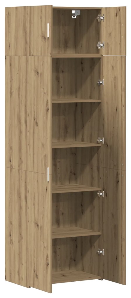 vidaXL Ντουλάπα Αποθήκευσης Δρυός Τέχνης 70x42.5x225 εκ Επεξεργασμένο Ξύλο