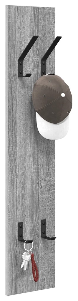 vidaXL Τοίχου Κρεμάστρα με αποθήκευση Γκρι sonoma 20 x 1.5 x 100 εκ