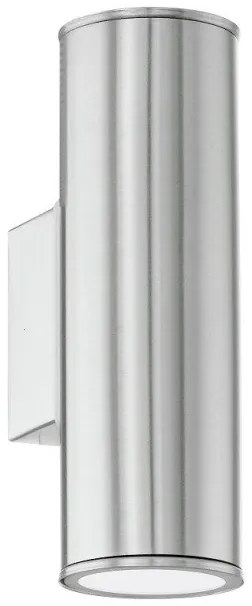 Απλίκα σποτ Riga δίφωτο inox Eglo-94107-Inox 94107