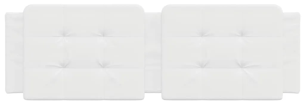 vidaXL Μαξιλάρι για Κεφαλάρι Zadar Λευκό 160 εκ. από Συνθετικό Δέρμα