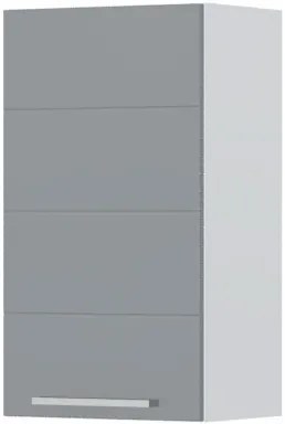 Ντουλάπι κρεμαστό Hudson V7-40-1K-Λευκό - Γκρι - 40.00Χ32.00Χ72.00cm