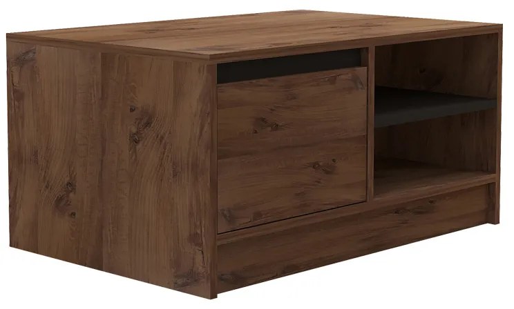 Τραπέζι σαλονιού Narli pakoworld σε sonoma απόχρωση 90x60x45εκ