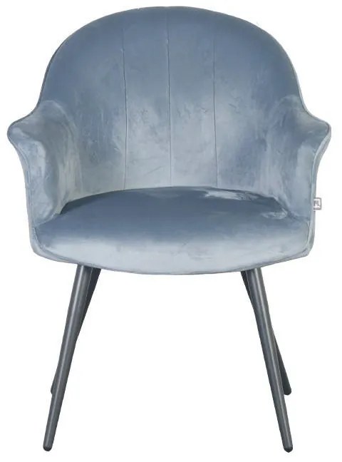 Πολυθρόνα Τραπεζαρίας C-985 Fylliana Γαλάζιο 65x65x83εκ. 2αδα 65x65x83 εκ.