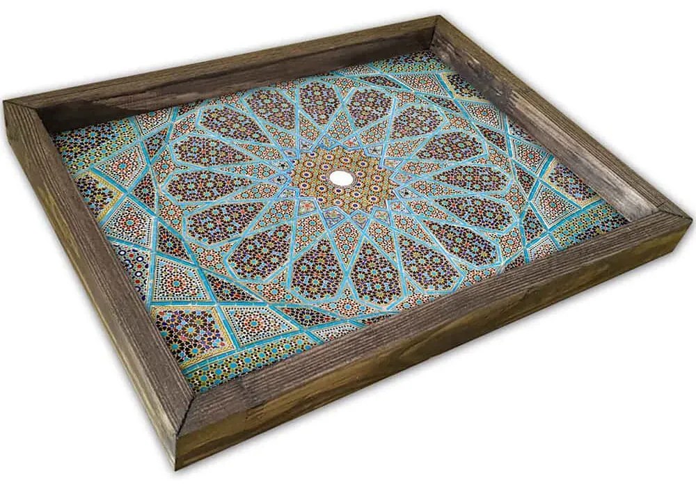 Δίσκος Σερβιρίσματος 847TRX0232 30x40cm Multi Hermia Mdf,Ξύλο