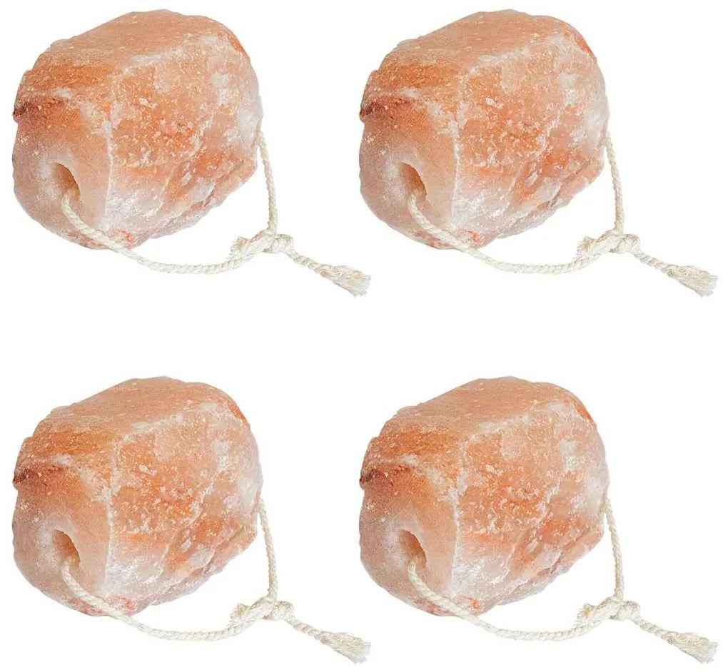 vidaXL Λίθοι Αλάτι Λιχλίδας 4 pcs Ροζ Πέτρες