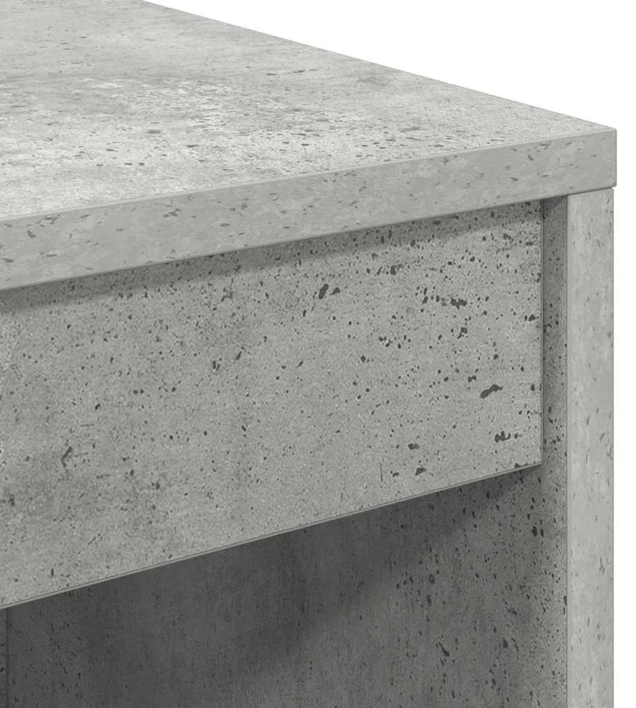 vidaXL Γραφείο Γκρι σκυροδέματος 70 x 40 x 76 εκ. Επεξεργασμένο ξύλο