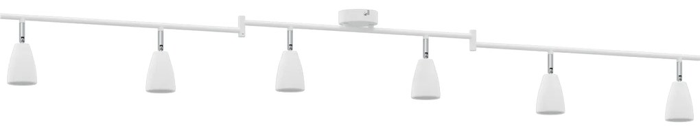 vidaXL Φωτιστικό Οροφής 6 Way Adjustable White GU10