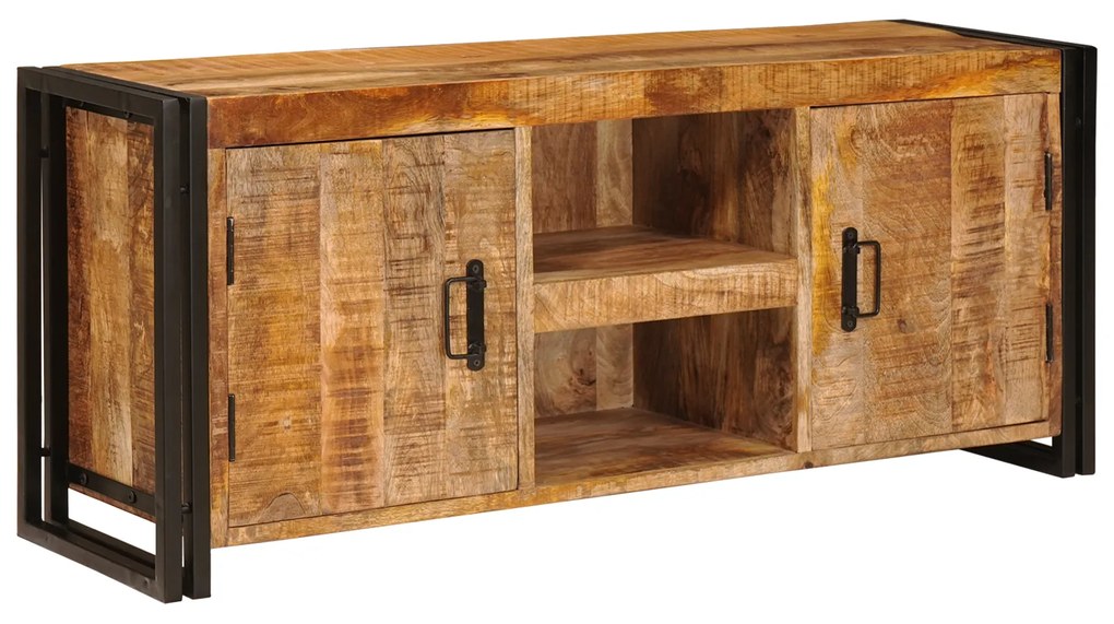 vidaXL Ντουλάπι TV Καστανό 120 x 30 x 50 cm Στερεό τραχύ ξύλο μάνγκο