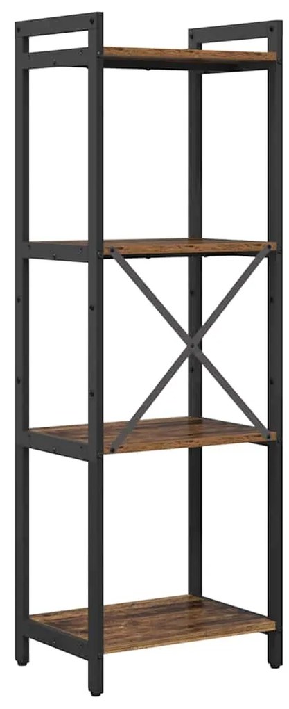 vidaXL Βιβλιοθήκη Παλαιό ξύλο 40 x 30 x 118 εκ Επεξεργασμένο ξύλο