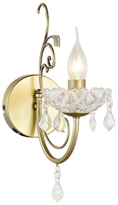 Φωτιστικό Επίτοιχο Aca DLA12151W FABERGE Οξυντέ (Bronzed)