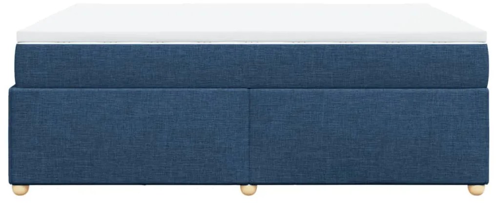 ΚΡΕΒΑΤΙ BOXSPRING ΜΕ ΣΤΡΩΜΑ ΜΠΛΕ 140X190 ΕΚ. ΥΦΑΣΜΑΤΙΝΟ 3285379