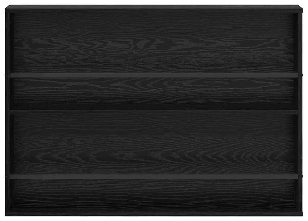 vidaXL Ράφι Περιοδικών με ράφι 2 pcs Μαύρη Οξυά 100 x 12 x 70 εκ