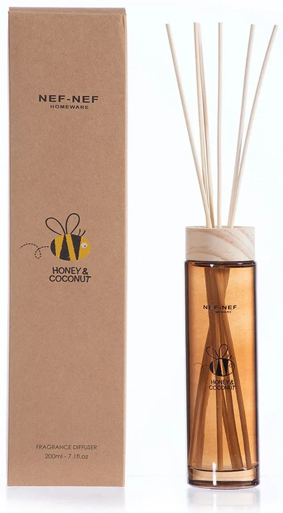 Αρωματικό Χώρου 200ml Με Στικς Nef-Nef Homeware Honey Coconut