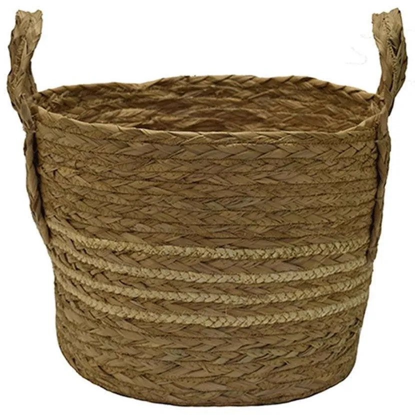 Καλάθι Ψάθινο 00.06.67541 34x28cm Natural-Ecru Mat