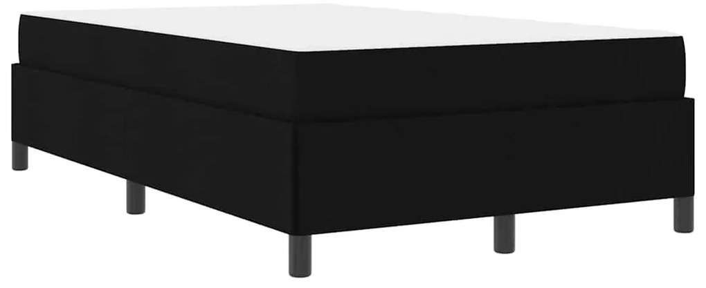 vidaXL Κρεβάτι με ελατήρια Μαύρο 120 x 190 cm