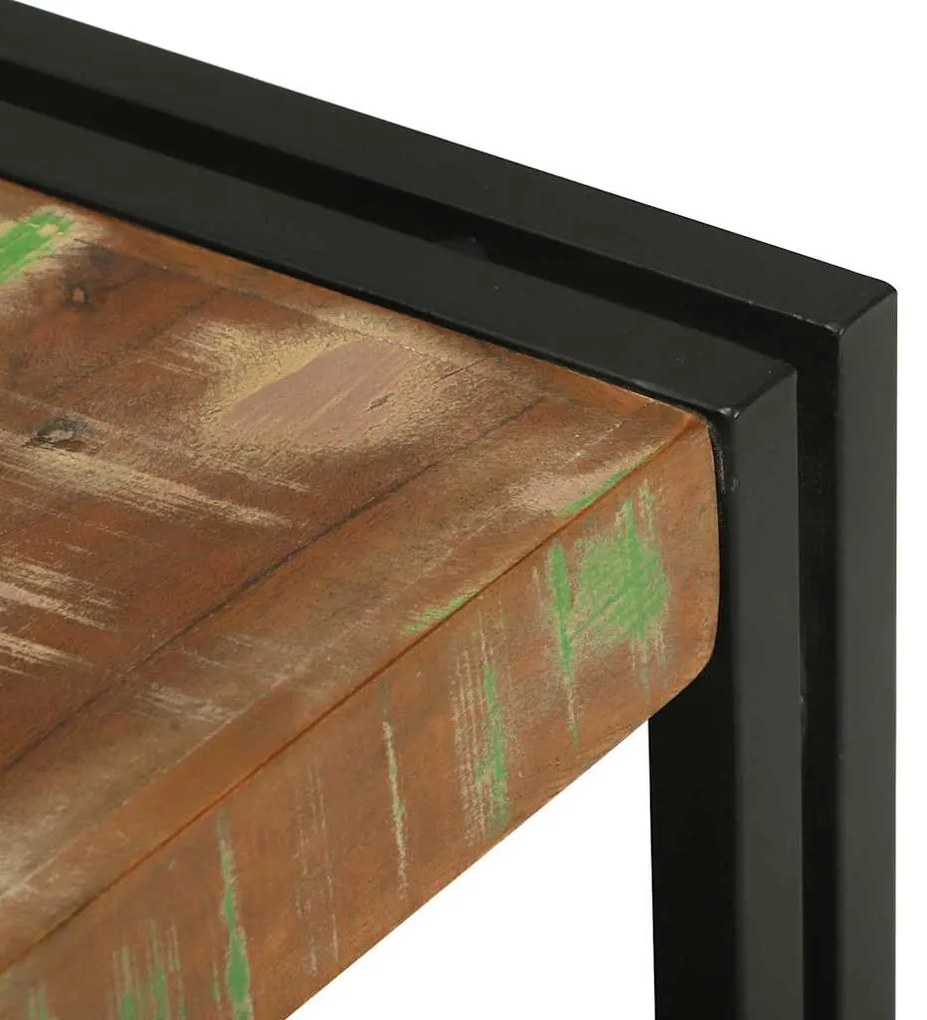 vidaXL Τραπεζάκι σαλονιού Πολύχρωμο Στερεό Ανακτηθέν Ξύλο