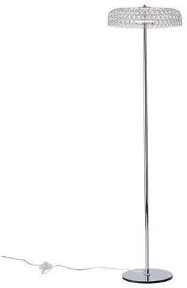 Επιδαπέδιο Φωτιστικό LED 10W 132cm Arte Illumina Perforato Eurolamp-144-15075-Χρώμιο 144-15075